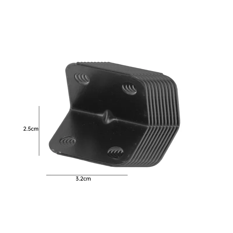 60/10 шт. 90 °   Угловой кронштейн из нержавеющей стали, черный L-образный стол, стул, шкаф, прочное усиление, аксессуары для оборудования
