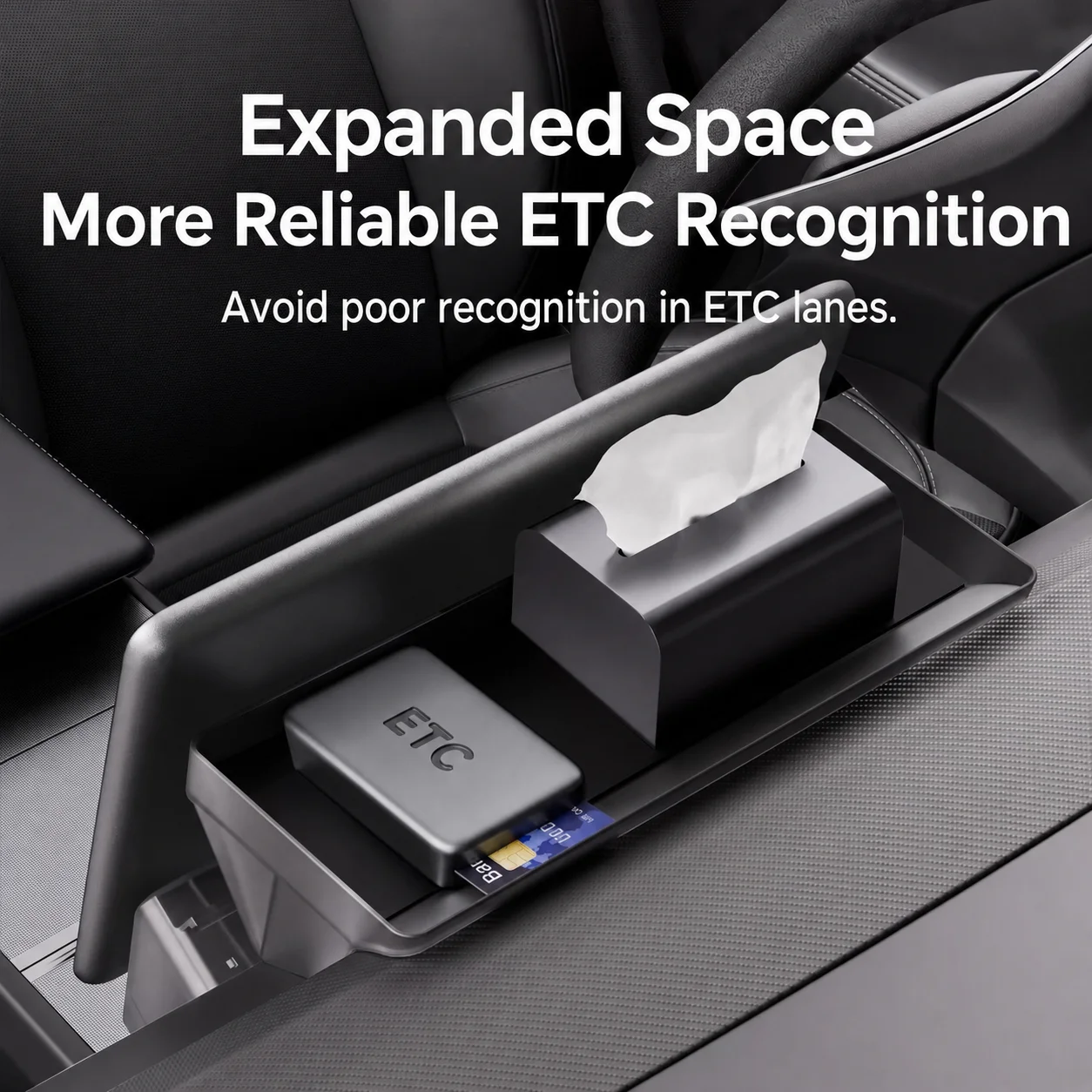 For New Tesla Highland Model 3 Y Standard Juniper Tray Magnetic Under Screen Fold Storage Box ETC Screen Storage Box Accessories view 6