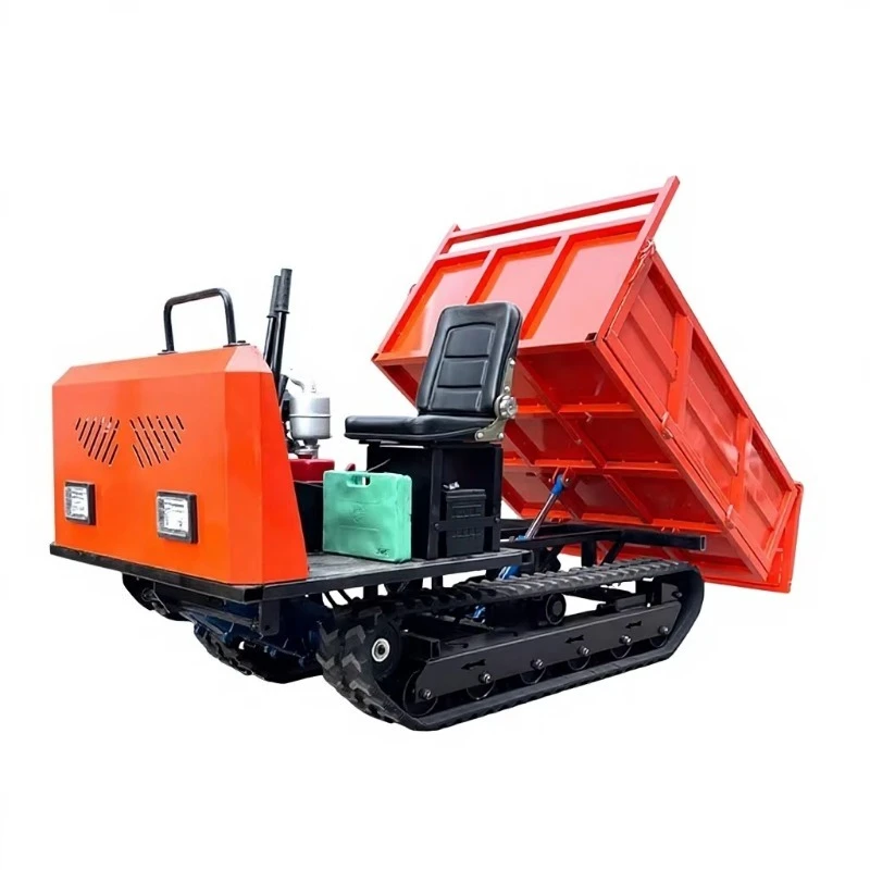 Small Electric Start Hydraulic Lift-Off Tracked All-Terrain Crawler Transport Vehicle Agricultural Water Field Mountain Steep