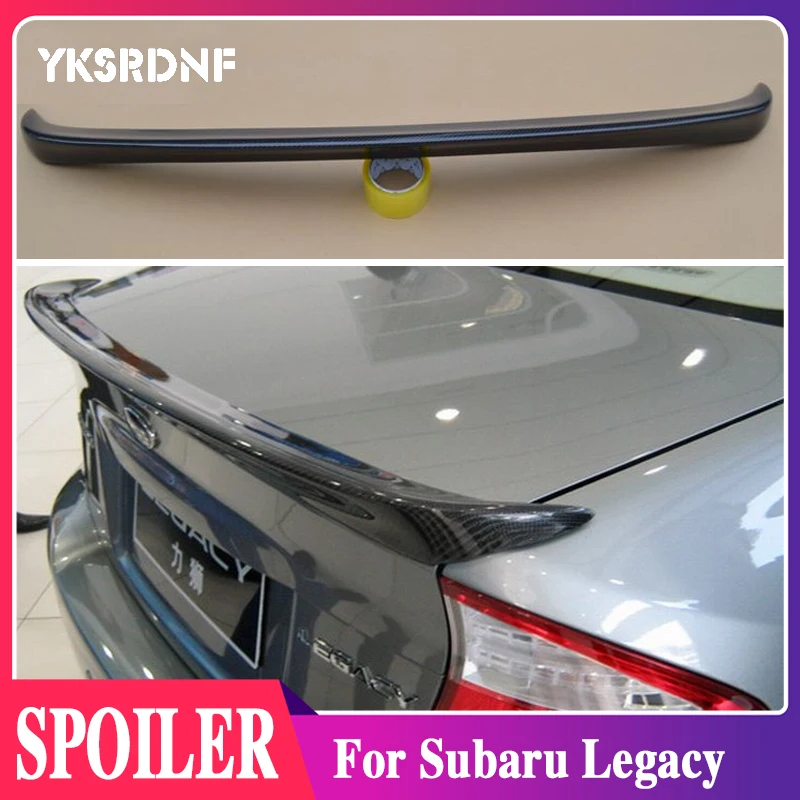 FOR Subaru Legacy Spoiler 2004 2005 2006 2007 2008 Carbon Fiber Rear Roof Spoiler Wing Trunk Lip Boot Cover Car Styling