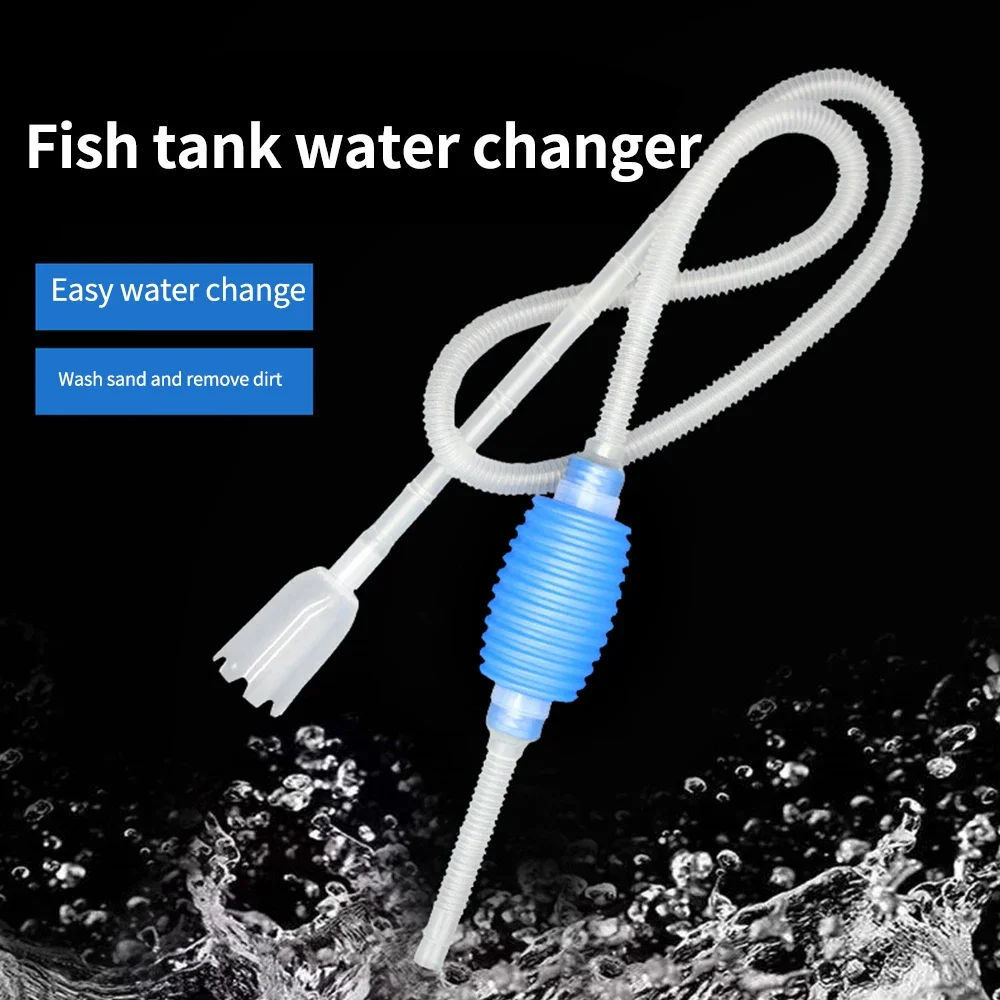 Aquarium water exchanger siphon hose water exchanger hose pumping sand washing suction pooper manual cleaning tools