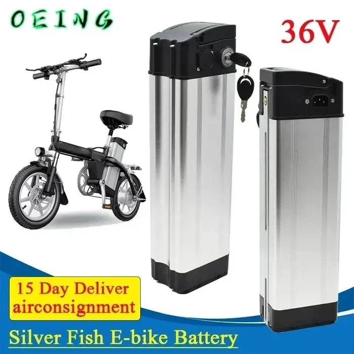 

100% High quality 36V 10Ah 20Ah 30Ah lithium battery Silverfish battery 500w lithium-ion 48V electric bicycle 18650 battery