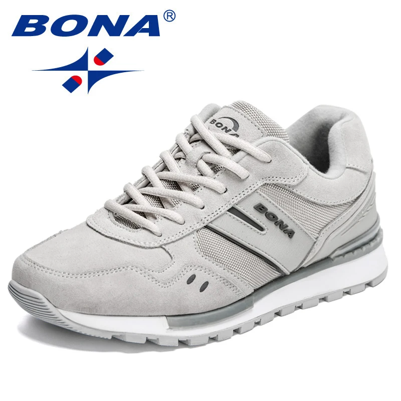 BONA 2022 New Designers Running Shoes Fashion Sneakers Men Large Size Light Comfortable Casual Shoes Man Jogging Sports Shoes