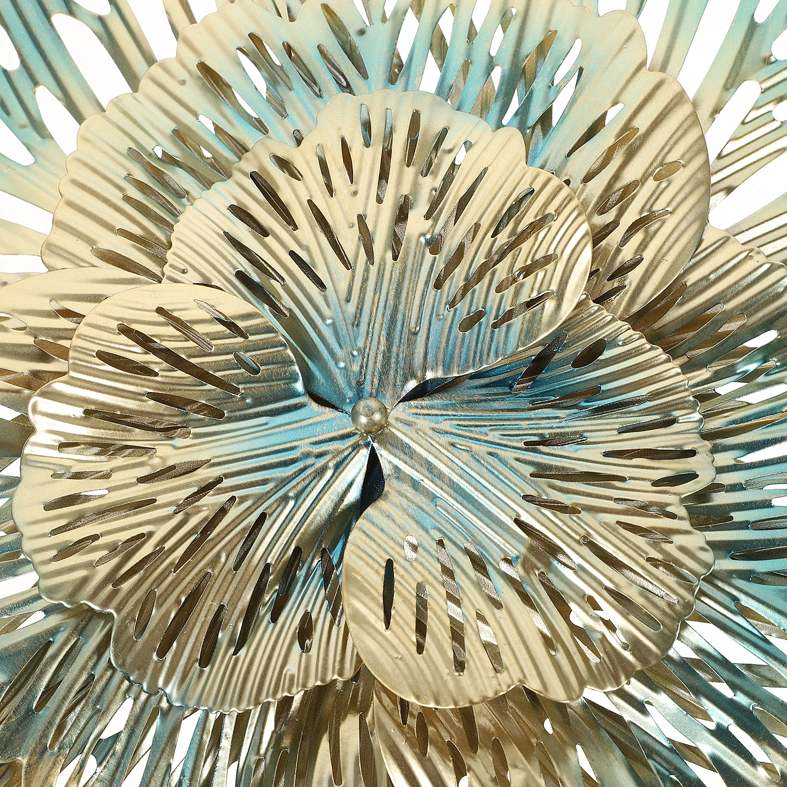 

1pcs Large Mounted Decorative Mirror Metal Flower Wall Art for Living Room 3D Metal Wall Decor Sturdy Home Decoration