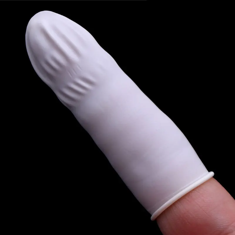 100 Pcs/lot Disposable Latex Finger Cover Anti-static Natural Rubber Gloves Finger Cradles Finger Protector Gloves