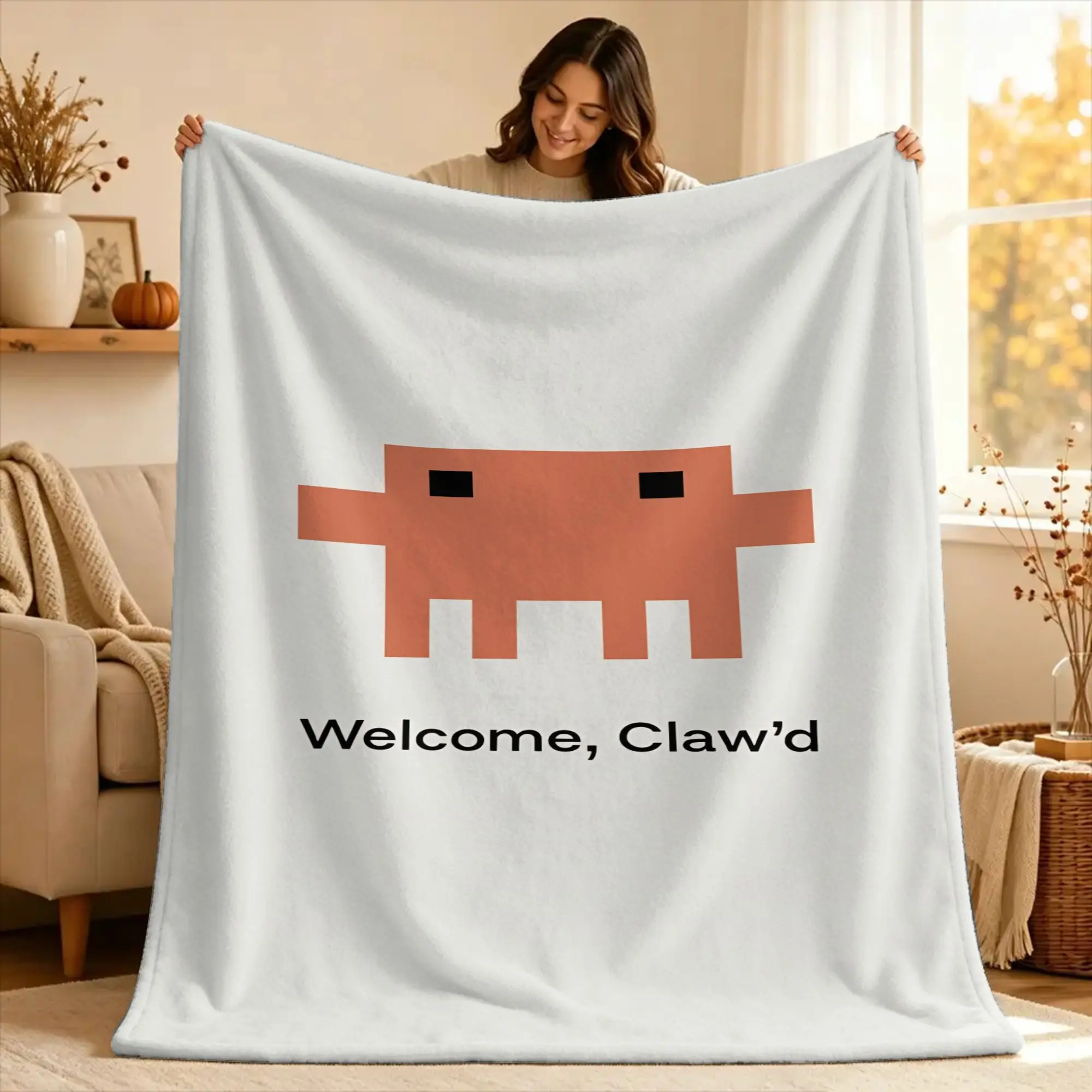 Code This Claude Flannel Blanket Winter  Soft Warm Throw Blanket for Children Bedroom Funny Bedspread Sofa Bed Cover