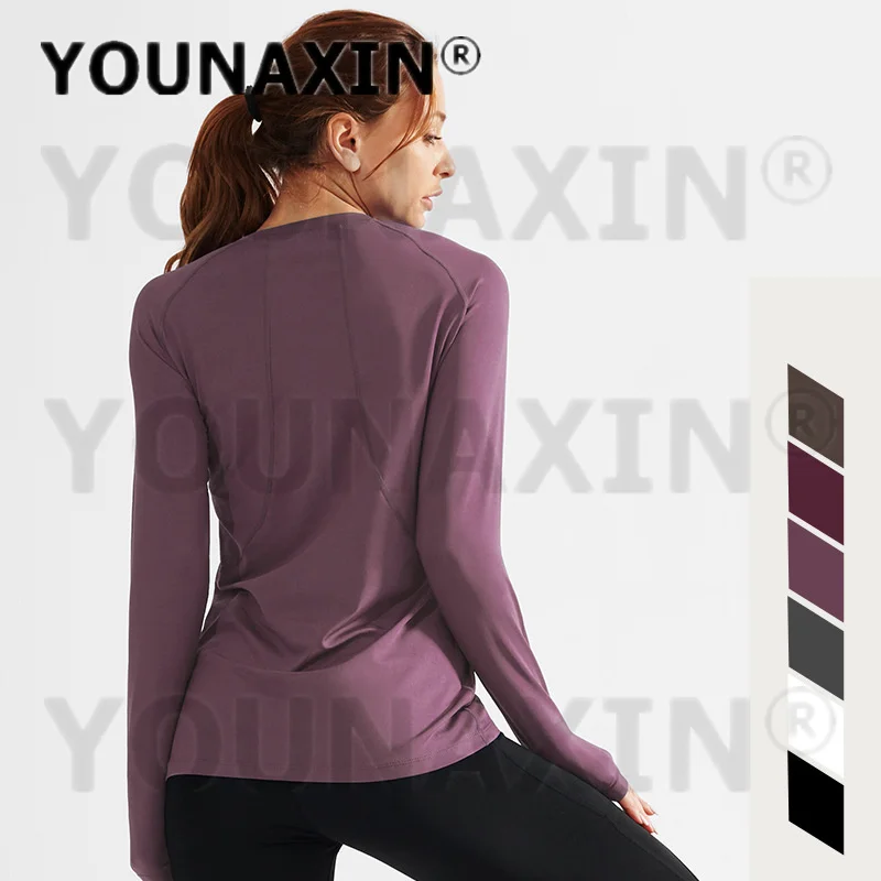 Women's Long Sleeves T-shirts Gym Yoga Training Tight Fitness Clothes Cycling Running Top M L Sportswear M L XL 2XL 3XL 4XL