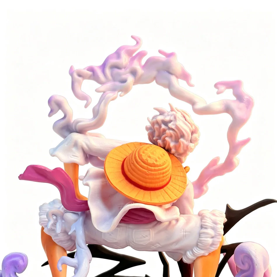 Bandai One Piece Fifth Gear Sonnengott Nika Luffy Hockende Figur, Anime-Peripheriemodell-Ornament, 2D Anime-Sammlerstück im Trend – Detail 14