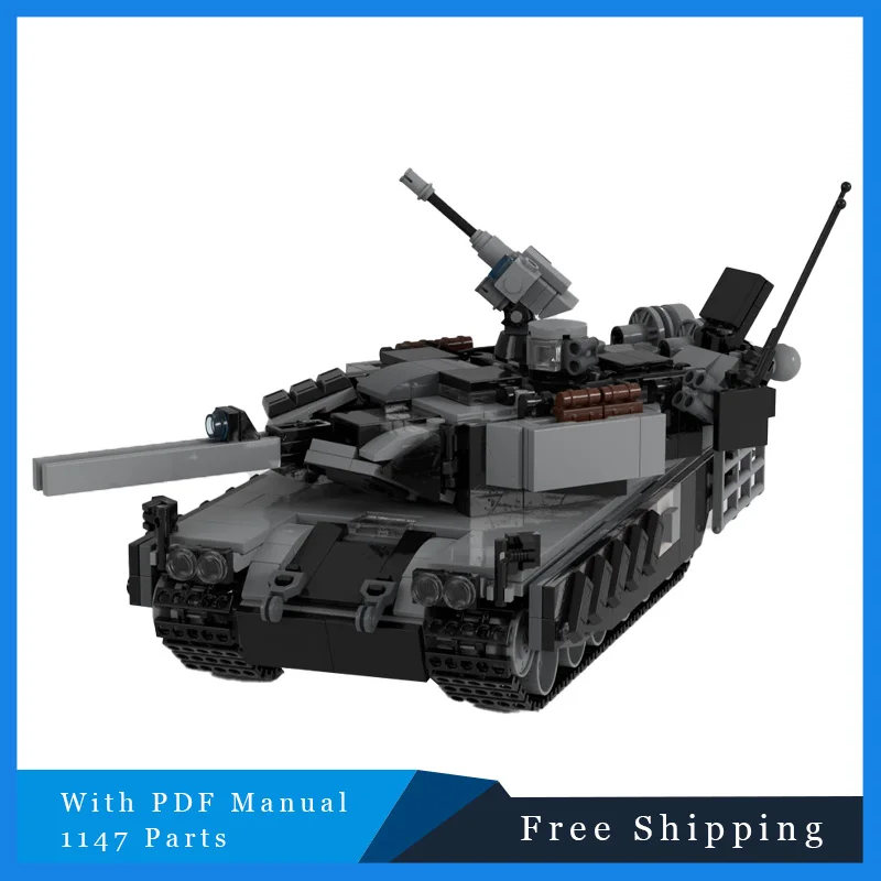 1147 PCS 창의적인 블록 메인 배틀 블랙 탱크 모듈형 모델 교육용 DIY 조립 장난감 소년 크리스마스 축제 선물