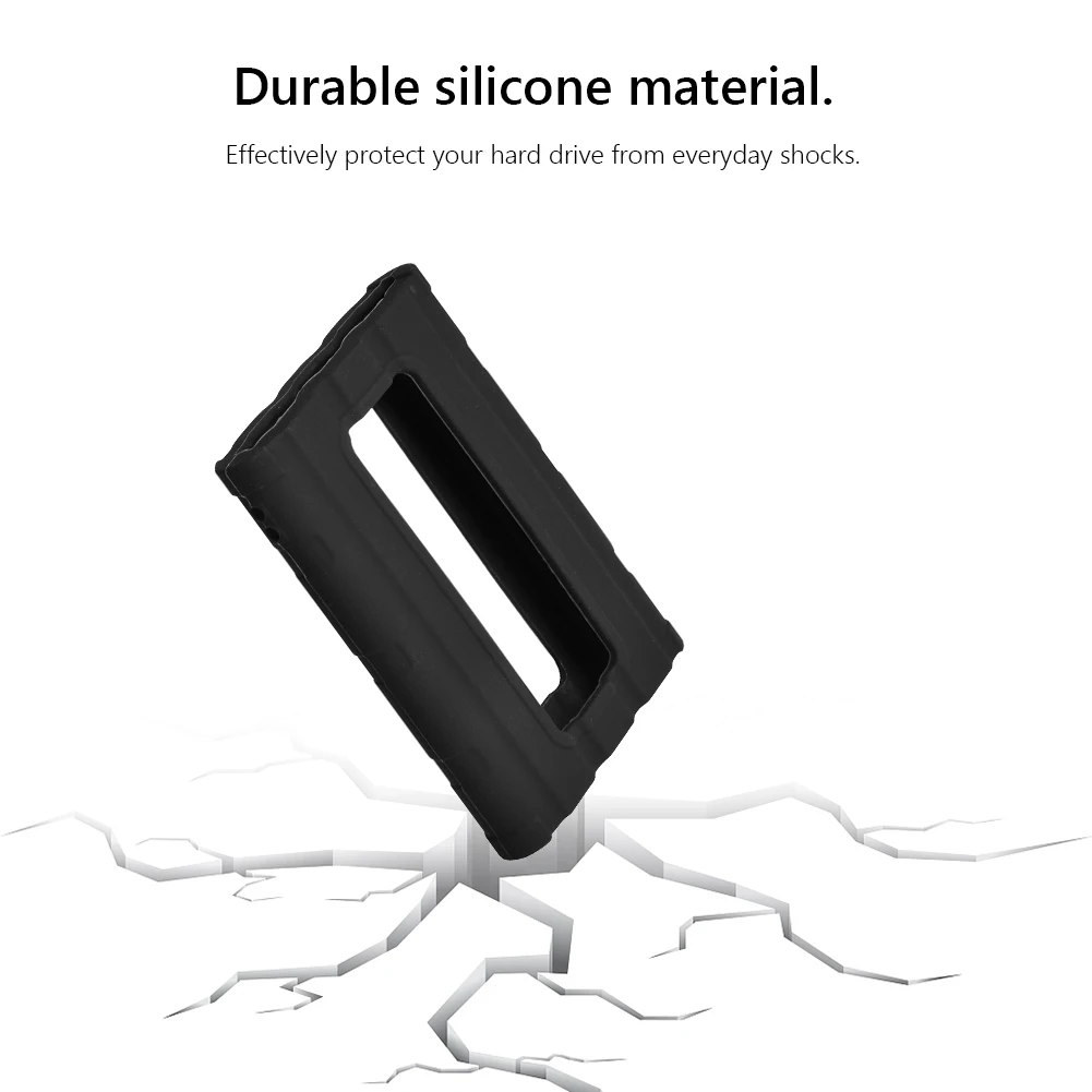 

Silicone Case SSD Shell Sleeve Waterproof SSD Sleeve Skin Protective Case Cover for Samsung T7 Shield Portable Solid State Drive