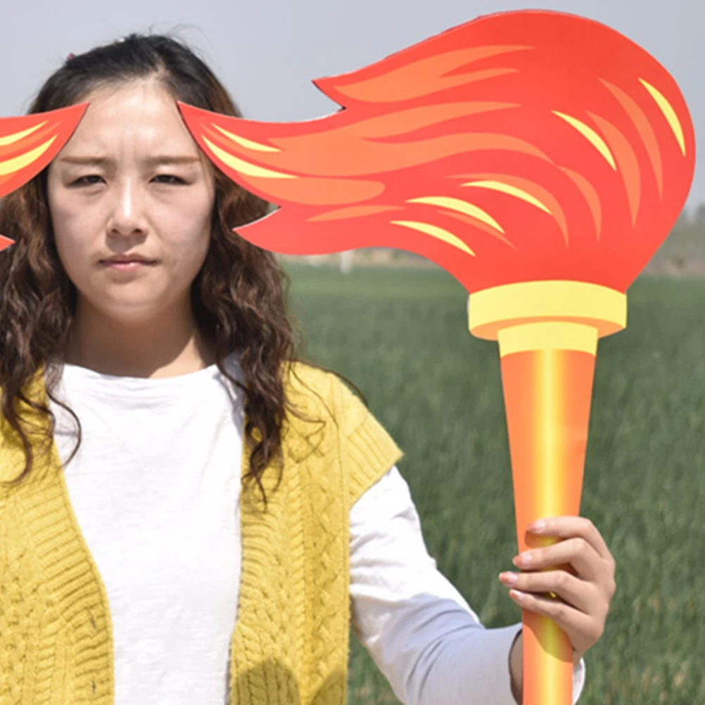 

Simulation Torch Artificial Prop Lightweight Portable for Stage Performance Cosplay Party Decoration Sports Competition