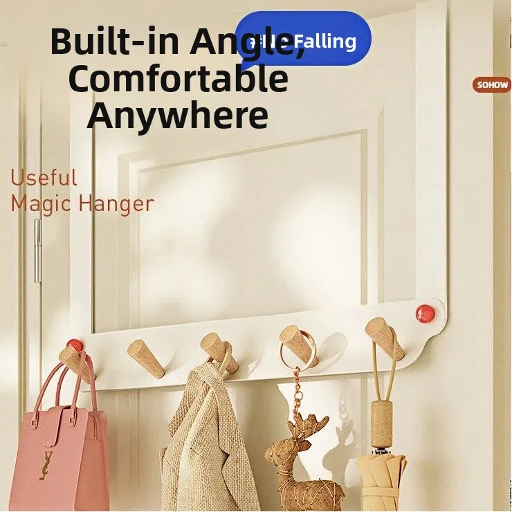 no-drilling-wooden-door-back-hooks-bedroom-door-mounted-clothes-hooks-cream-style-creative-door-hanging-coat-rack