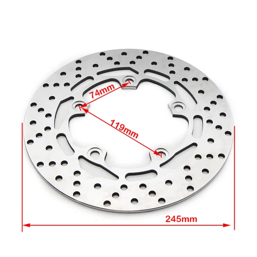 Imagen 2 del producto Disco de freno trasero de motocicleta para Yamaha MT-03 660cc FZ1 2D1 Fazer 3C3 Fazer N/NA desnudo FZ6 FZ6-NS desnudo/no ABS FZ6-Fazer FZ6 S2