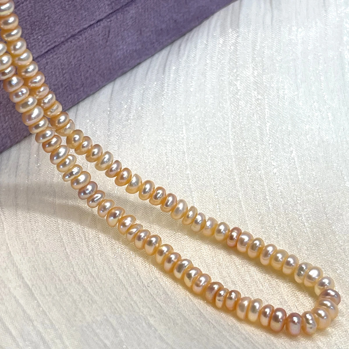 

3-4mm High Quality Pink Bread Shape Natural Freshwater Pearl Beads for Jewelry Making DIY Necklace Bracelet Accessory Wholesale