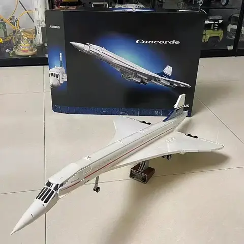 2023 NYA 10318 ICONS Concorde Airbus Berömda Supersonic Kommersiellt Passagerarflygplan Modell Byggstenar Leksaker För Barn Presenter 10 best sales konkorde - №9