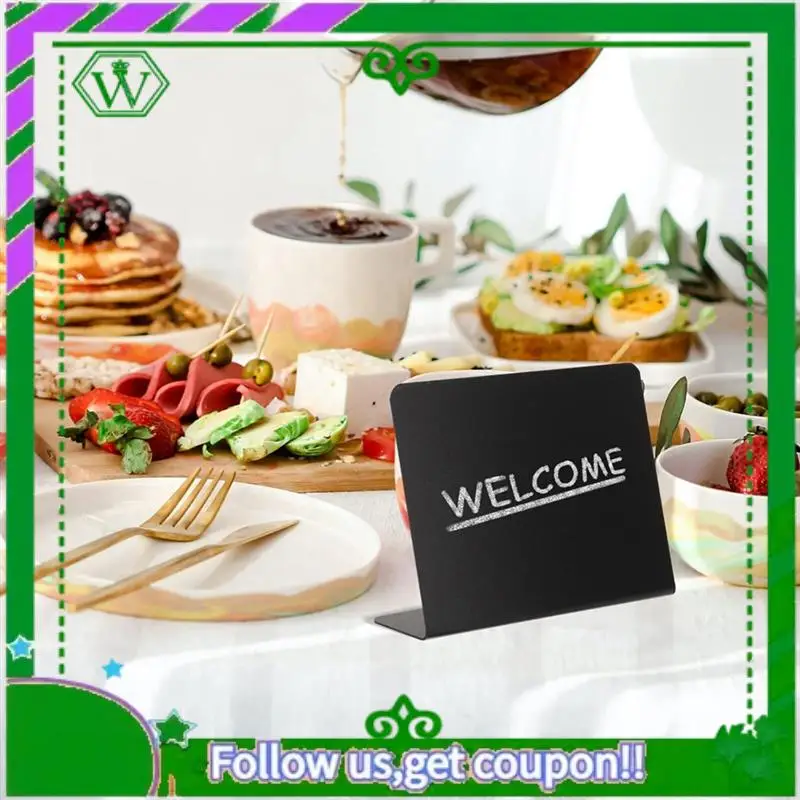 Reliable-20Pcs Table Signs Food Board Buffet Party Labels Message Blackboard Chalk Table Display Price Tabletop Durable Easy Ins