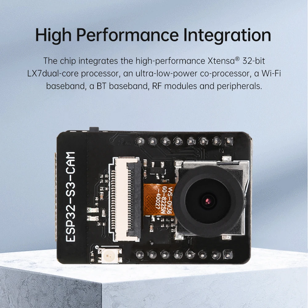 ESP32-S3-CAM WiFi Bluetooth Макетная плата MICRO USB Встроенный модуль ESP32-S3-WROOM-1 N16R8 с камерой OV2640 OV3660