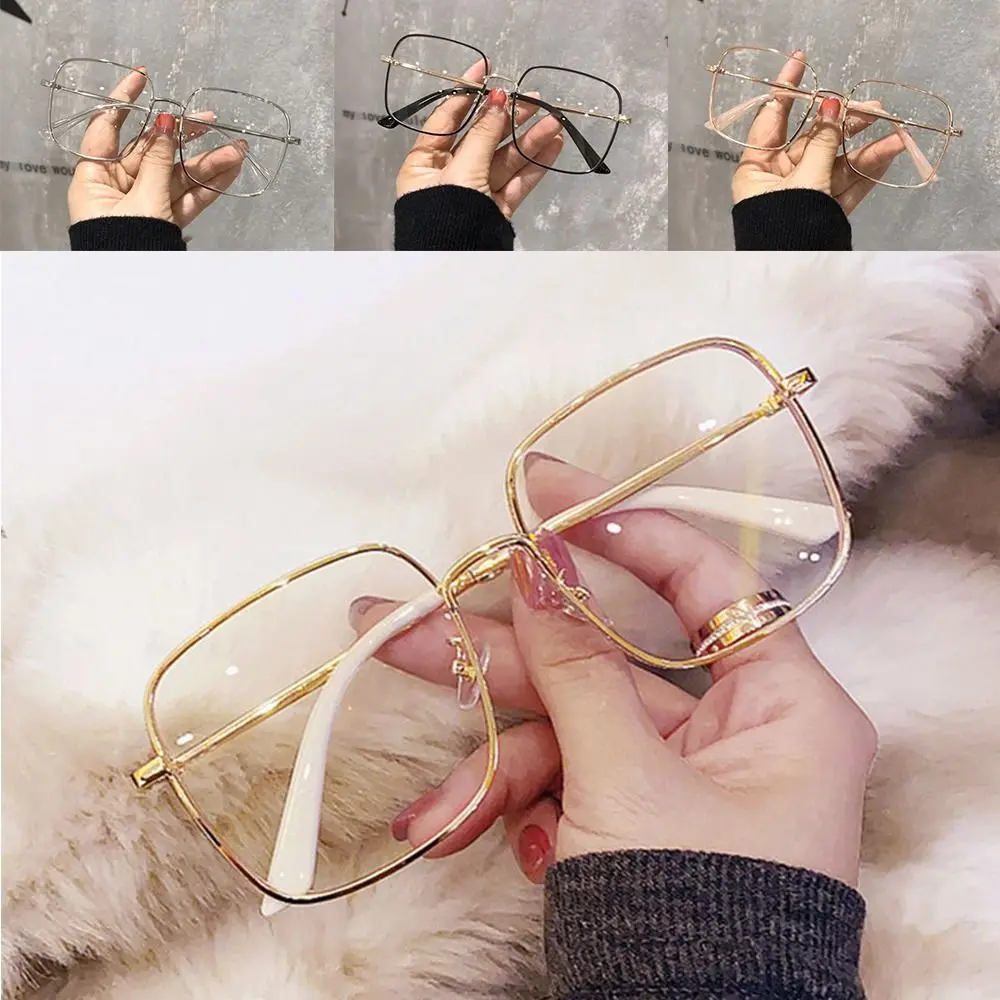 Blue Ray Blocking Anti-Blue Light Glasses Photosensitive Discoloration Ultralight Computer Goggles Metal Eye Protection