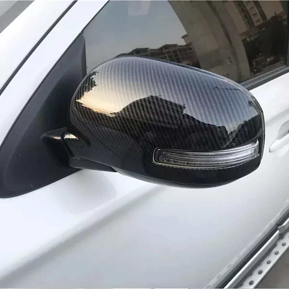 2szt Lusterko wsteczne z włókna węglowego do Mitsubishi Outlander 2013 2014 2015 2016 2017 2018 2019 2020 — zdjęcie 3