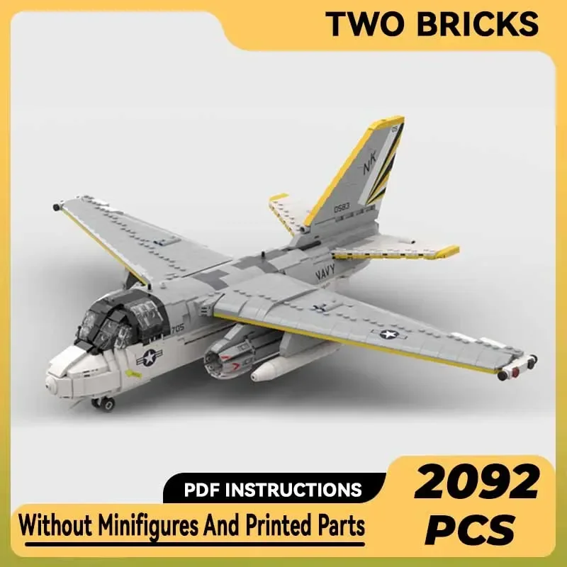 Military Model Moc Building Bricks 1:35 Scale S-3 Viking Fighter Technology Modular Blocks Gift Christmas Toys DIY Sets Assembly