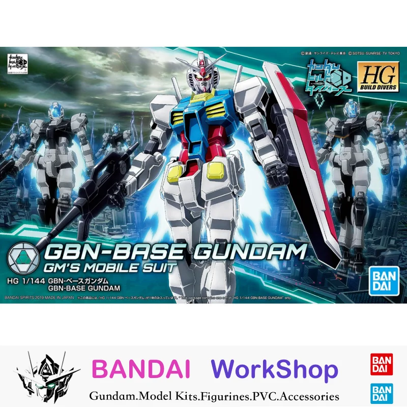 

Bandai Original 1/144 HGBD GBN-Base Gundam Action Figure Assembly Model Kit Collectible Gifts