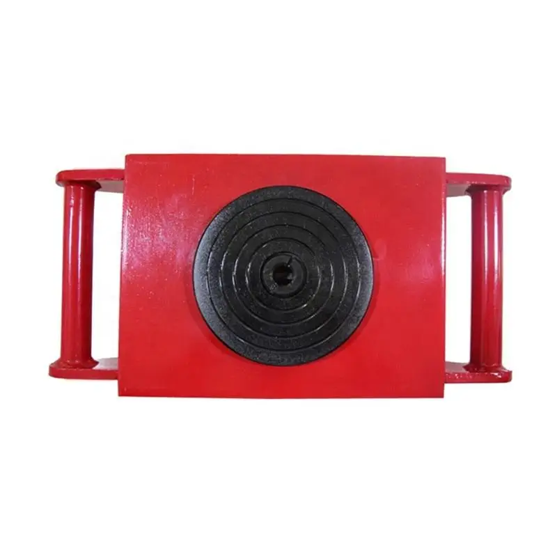 عربة شحن معدات الحركة الصناعية الثقيلة باللون الأصفر أو الأحمر