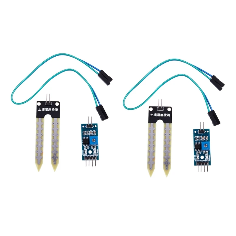 2X Soil Hygrometer Detection Module Moisture Sensor FC-28 DC 3.3V-5V