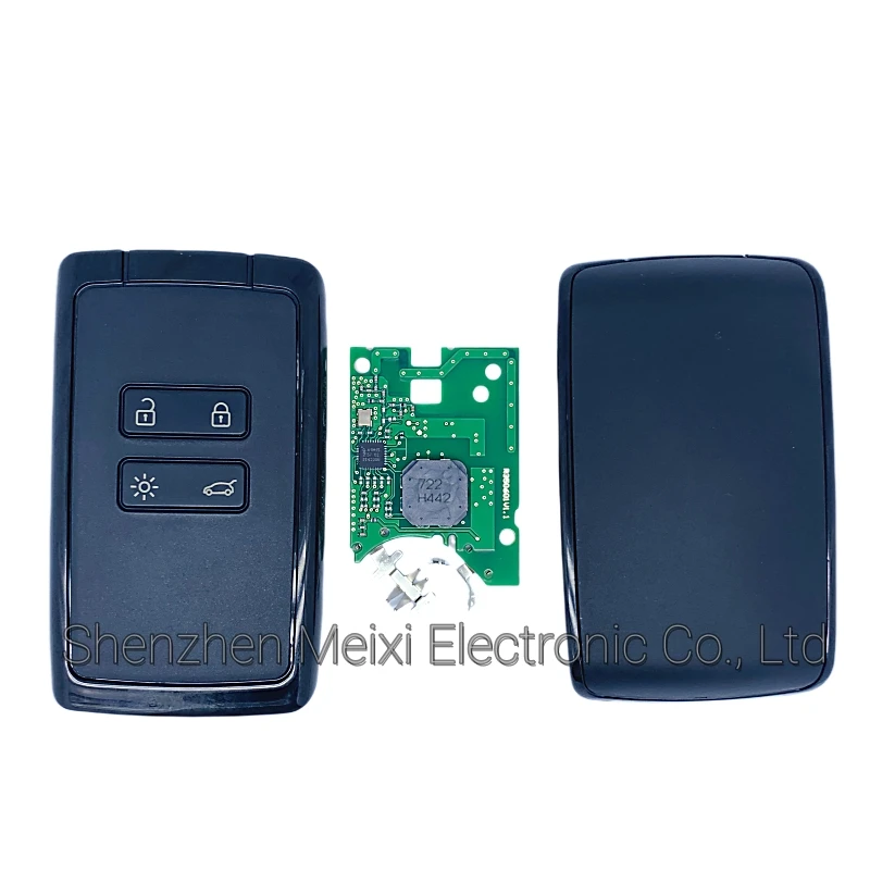 For Renault Megane4 Talisman Espace5 Smart Card Key 4 Buttons 433MHz PCF7953M FCC ID: KR5IK4CH-01