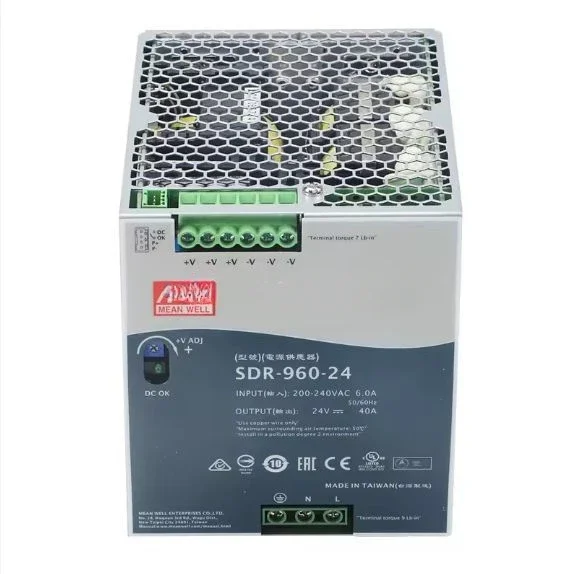 New And Original Sdr-960-24 24v 40a 960w Single Output Enclosed Mean Well Power Supply