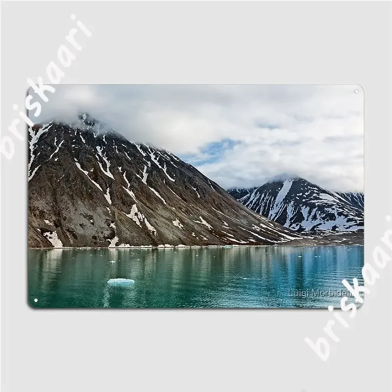 Magdalenafjord In Svalbard Islands Norway Metal Plaque Poster Club Bar Create Cinema Garage Wall Decor Tin Sign Posters