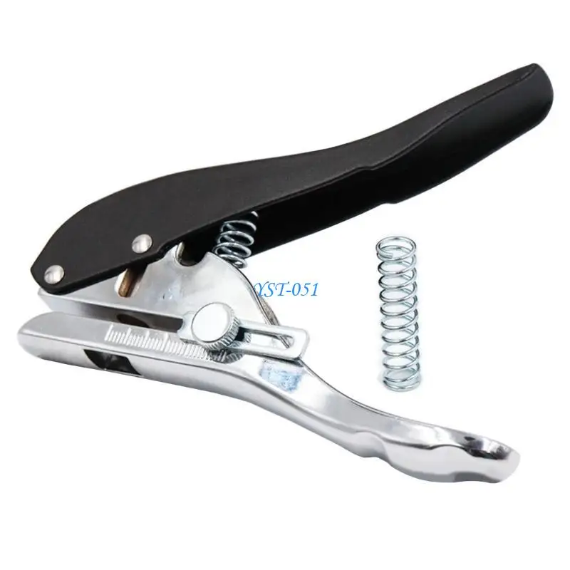 

E15A 10mm Hole Card Punching Tool Manual Edges Band Puncher Plier Hand Countersink Drill Tool for Craft Projects