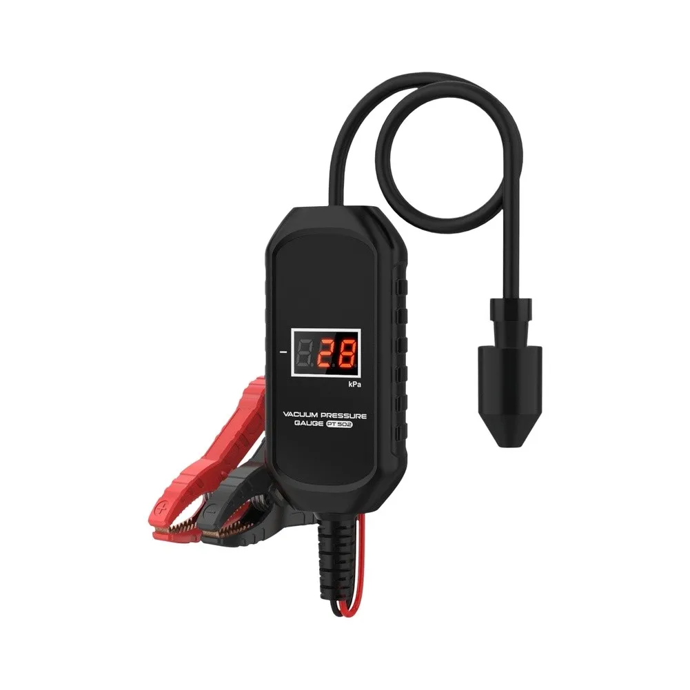 PT502 Vacuum Pressure Detector for Automotive Repair Technicians Measuring 0kPa to 101kPa with Clear Digital kPa Display