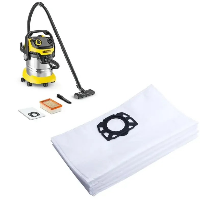 

10Pcs Vacuum Cleaner Dust Bags Disposable For Karcher MV4 MV5 MV6 WD4 WD5 WD6