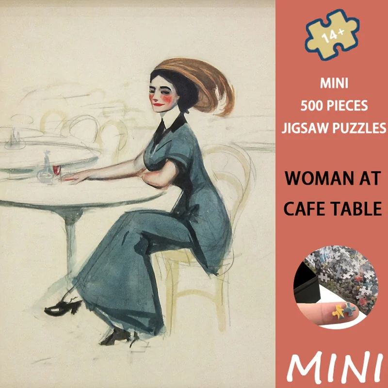 

Эдвард Хоппер Женщина в кафе Стол 500 шт. Мини-пазл - 15x10 дюймов / 38x26 см Художественный пазл премиум-класса | Праздничный чулок