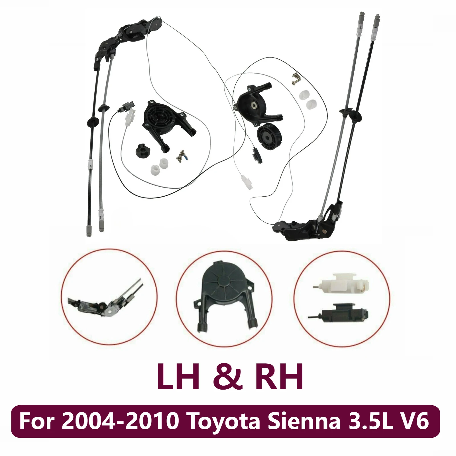 

Комплект кабелей задней раздвижной двери без двигателя RIGHT RH для Toyota Sienna 2004-2010 гг. 85620-08052 85620-08042
