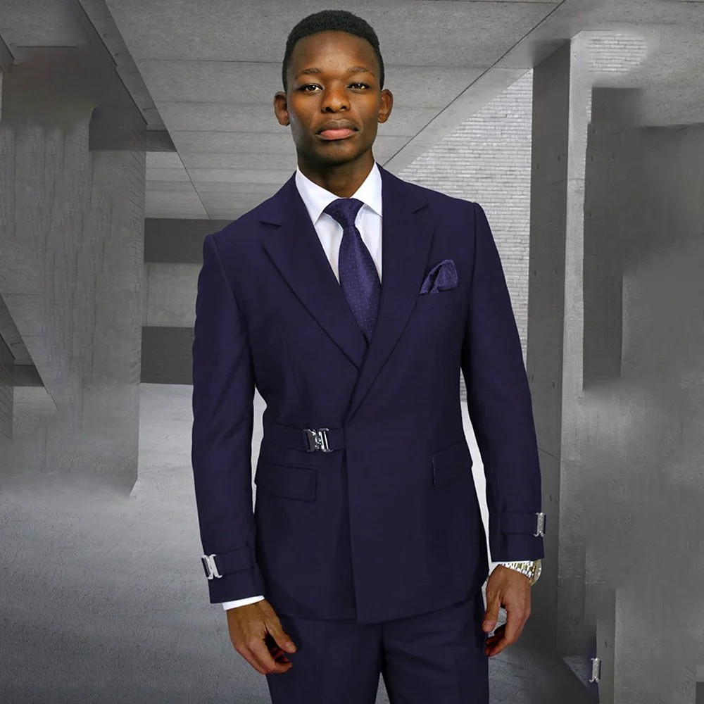 

Purple Man Suit For Wedding Formal Occasion Men Business Suits 2 Pieces Terno Masculino Completo Jacket Pants Blazer Sets
