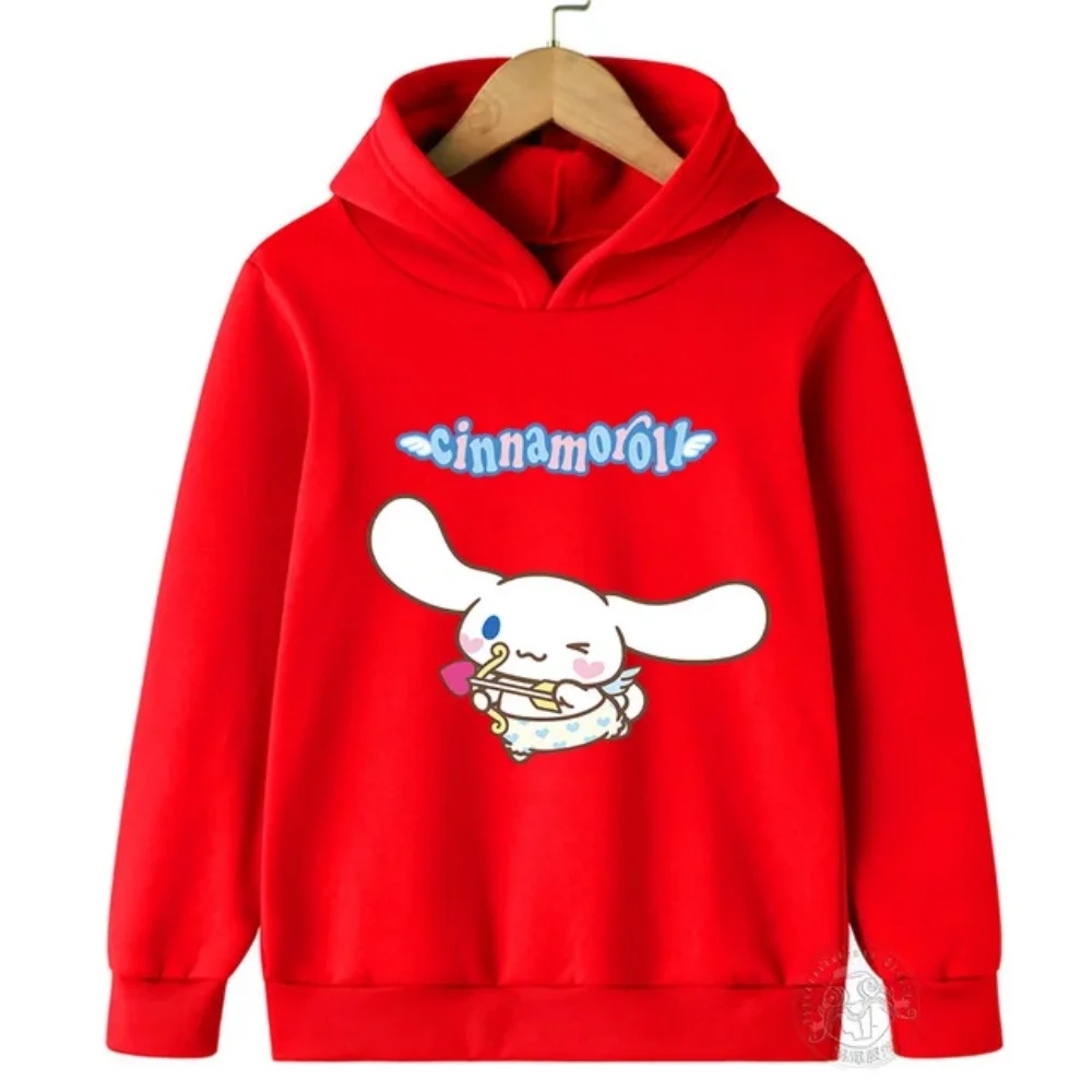 2025 New Cinnamoroll Hoodies Men's and Women's Fashion Large Size Spring and Autumn Sweatshirts Cartoon Pullovers