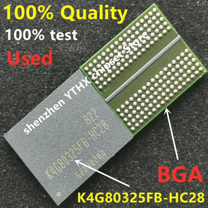 (10piece)100% test K4G80325FB-HC03 K4G80325FB-HC25 K4G80325FB-HC28 H5GQ8H24MJR-R0C H5GQ8H24MJR-R4C D9TCB D9VVQ D9SXD D9VVR BGA