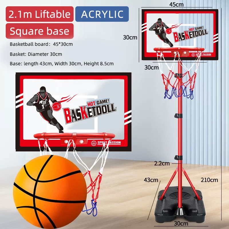 Stojak do koszykówki z regulowaną wysokością i mobilną ramą do rzutów dla dzieci, do użytku wewnątrz pomieszczeń, z funkcją dunkingu, wygodny do domu dla dzieci.