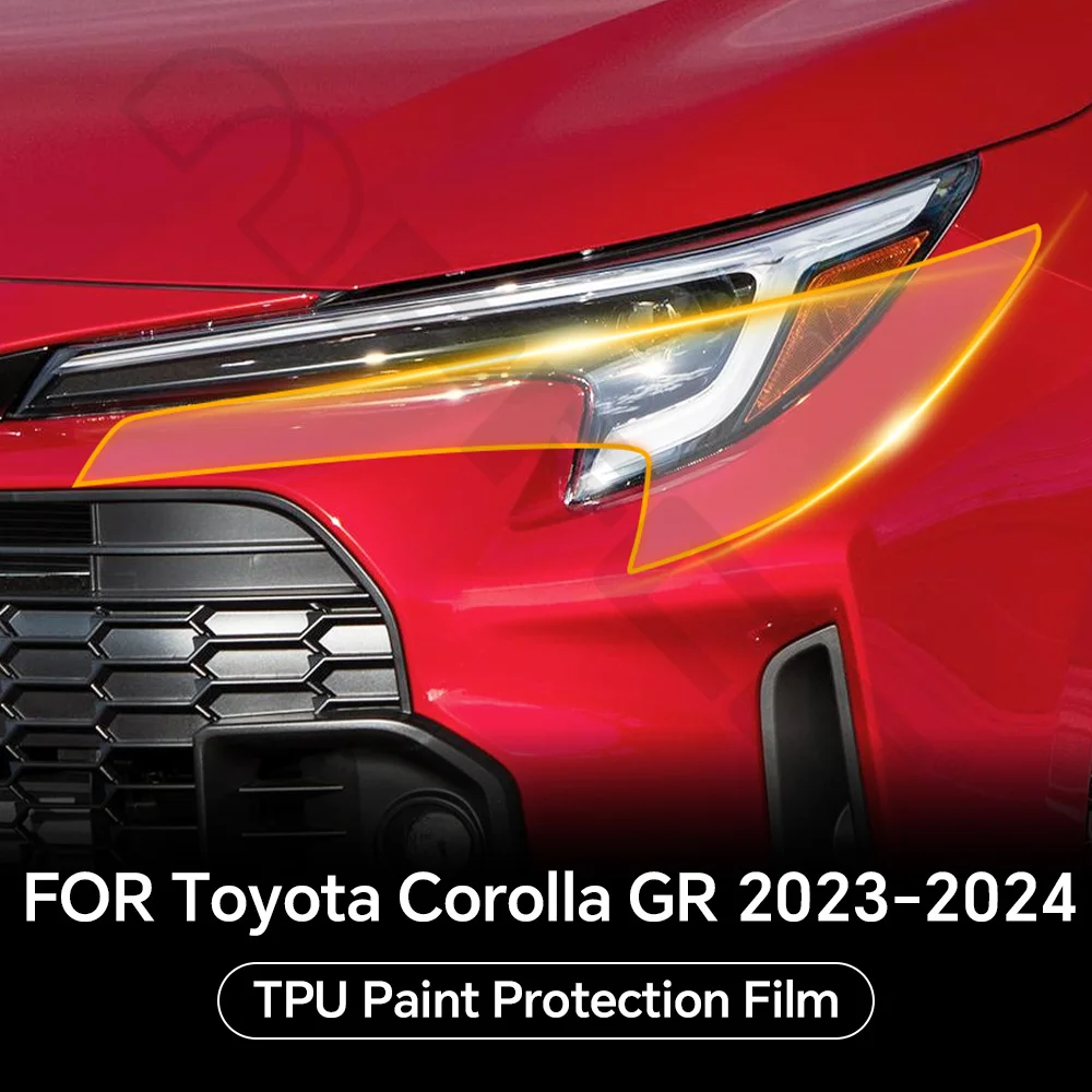 

Headlight Rearview TPU Protection Film For Toyota Corolla GR 2023 2024 Pre-cut PPF Clear Bra Anti-scratch Resistant Invisible