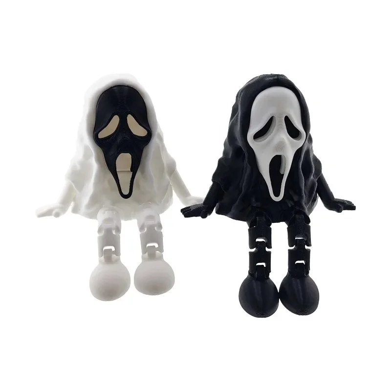 3D Printed Halloween Cute Ghost Statue Pieces Creative decorations for Cartoon Home Decorations Desk Decorations Small Ornaments