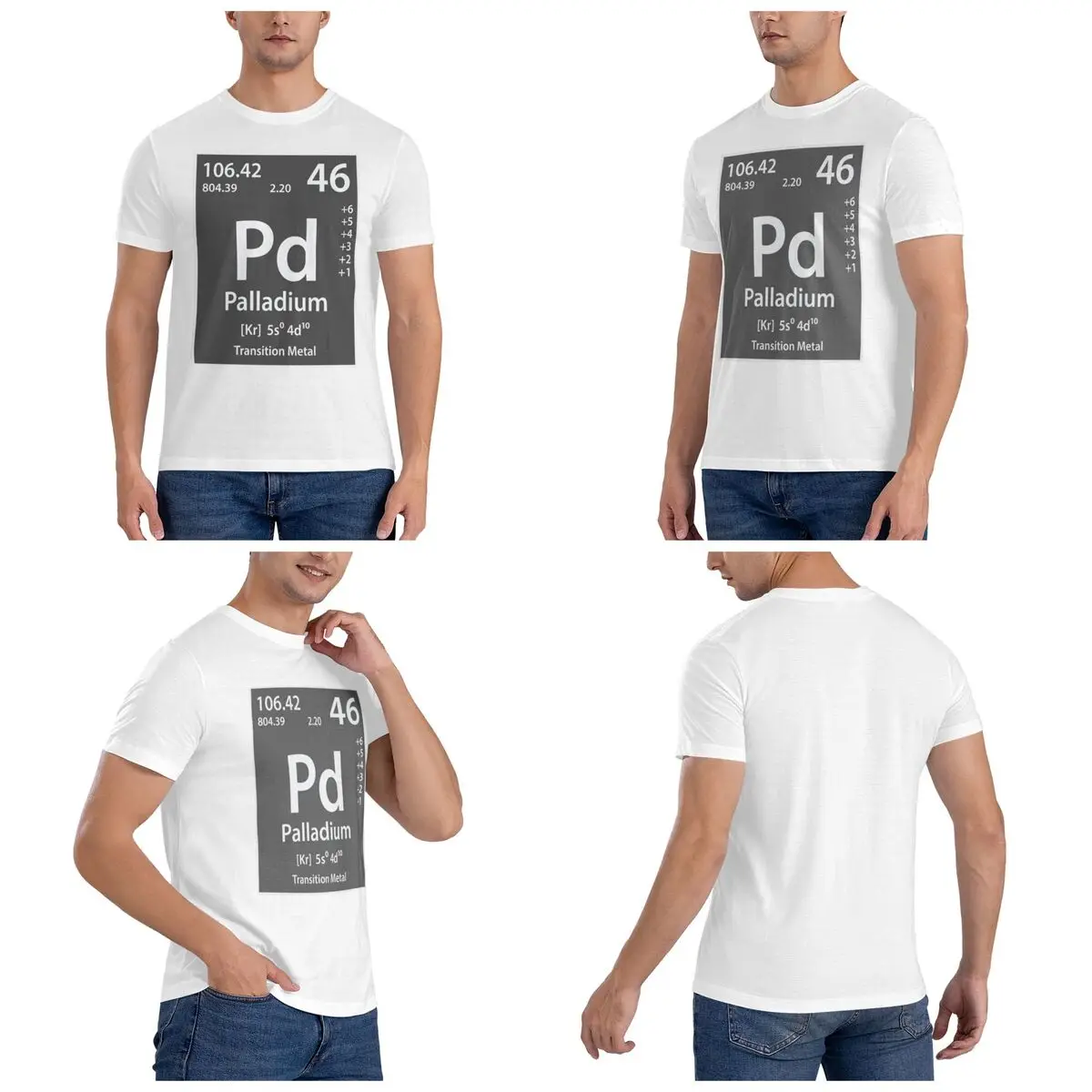 Palladium Element Men T-Shirt Funny Plus Size T Shirts Men's Round Neck Cotton Tees Short Summer Male