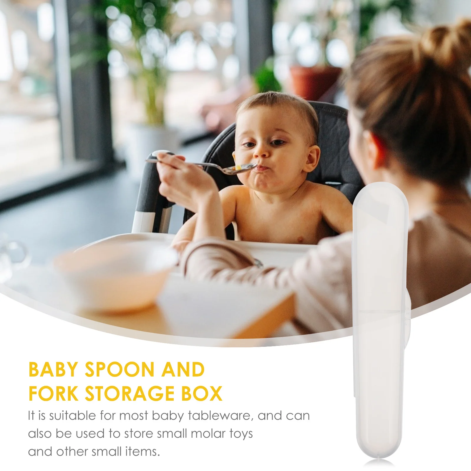 

6Pcs Spoon Fork Case Silicone Storage Container Travel Diaper Bag Easy Clean Flatware Organizer