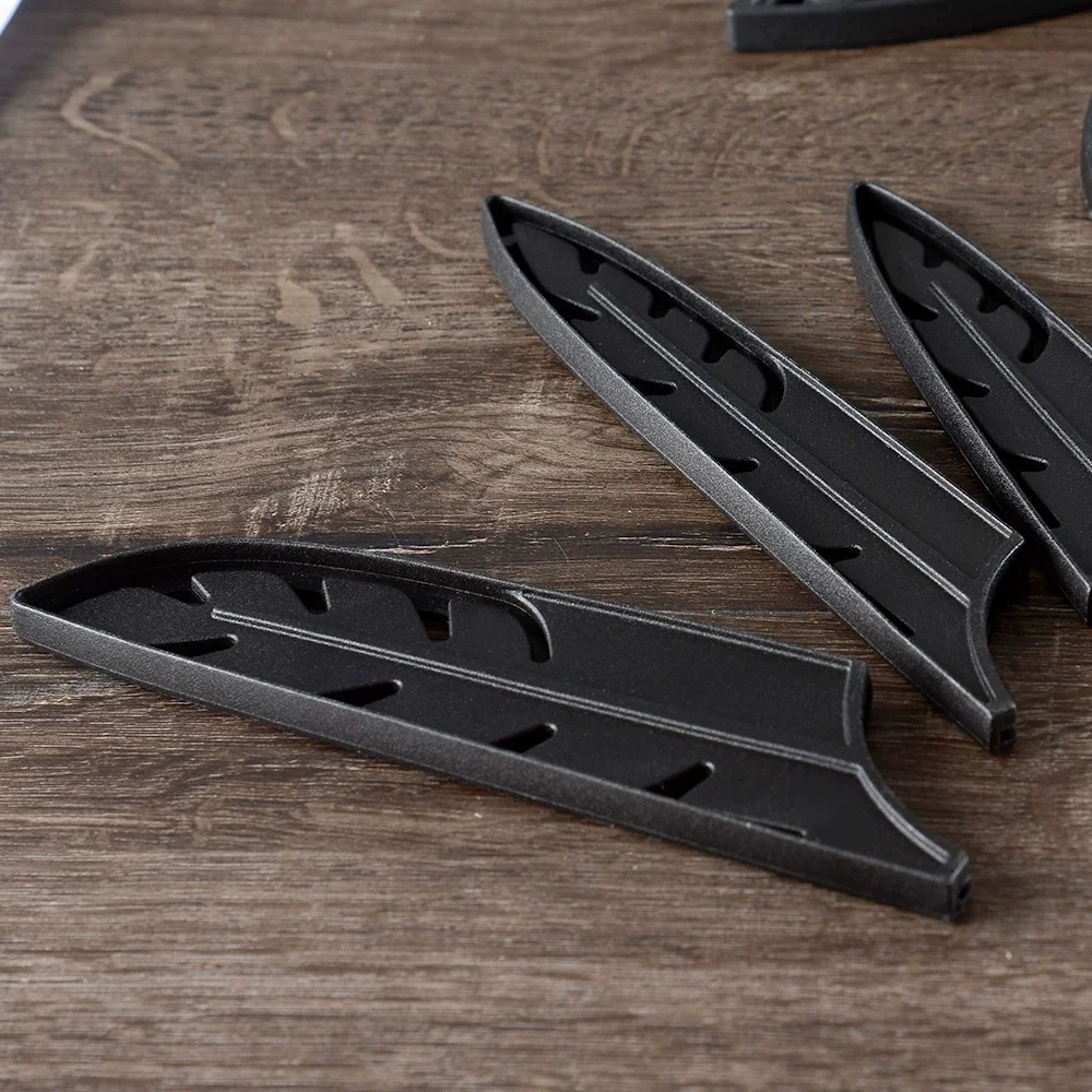 أكمام غطاء السكاكين تناسب سكين الشيف، وسكاكين الخبز والتشكيل - وواقي الشفرة من بلاستيك ABS