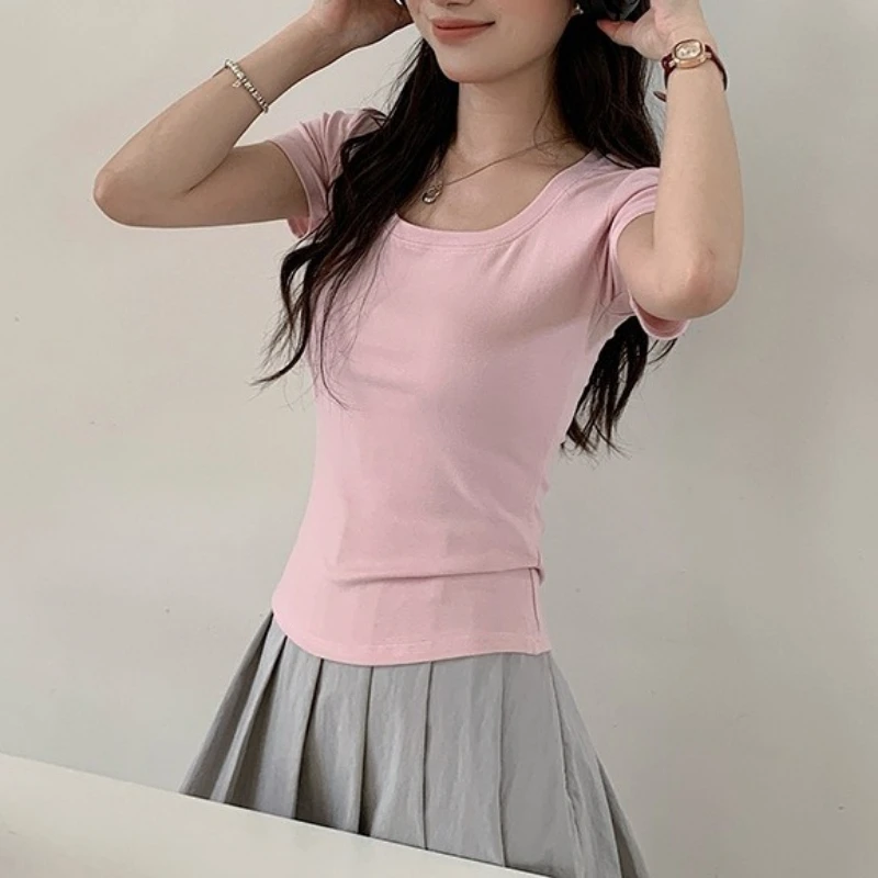 Novità in estate Abbigliamento esterno Top a maniche corte T-shirt Abbigliamento donna Top T-shirt grafiche T-shirt oversize Abbigliamento donna