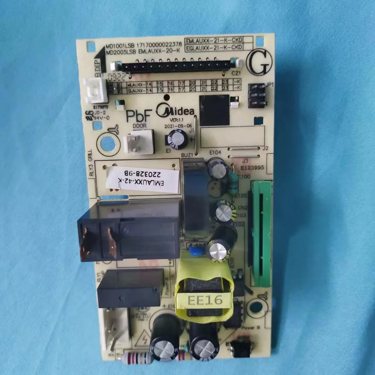 For Midea M1-L213C Black Microwave Oven PM2001 Main Board Computer Board EMLAUXX-42-K