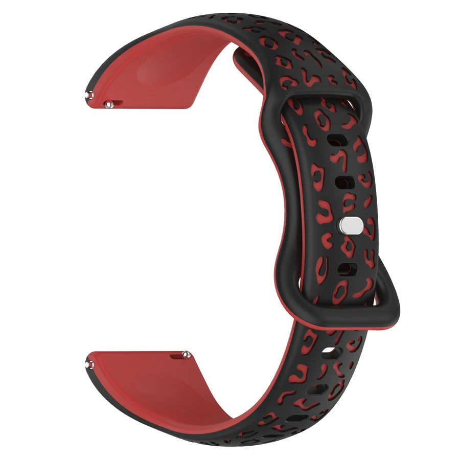 18mm 22mm 20mm Universele Horlogebanden Zachte Siliconen Band 3D Bloem Polsband voor Huawei Samsung Xiaomi Amazfit Smartwatch