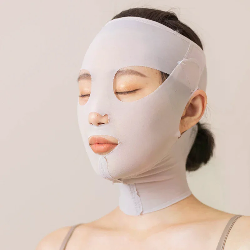 3D Reusable Breathable Beauty Women Anti Wrinkle Slimming Bandage V Shaper Full Face Lift Sleeping Mask view 3