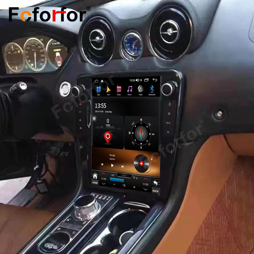 

For Jaguar XJ 2010-2019 Android 13.0 Auto Stereo Radio Multimedia Player Car GPS Navigation 4G Head Unit Vertical Touch Screen