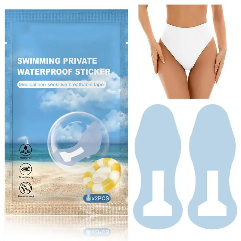 Women Waterproof Private Patches Prevent Dirts Skin Friendly Private Stickers For Swimming Women Swimming Private Stickers
